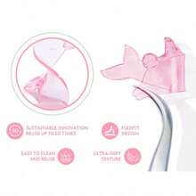 Lomansa 1 Pair Dolphin Shaped Silicone Eyelash Lift Pads, Reusable Eyelash Curler Shields, Multiple Colors, Eyelash Lift Rod Makeup Tool - Multicolor - View 5