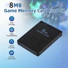 Premium P2 Memory Card: 8MB/16MB Capacity, Full PS2 Console Compatibility, Plug & Play, No File Loss, Upgraded Chip – Perfect For Retro Gaming Save Data - View 5