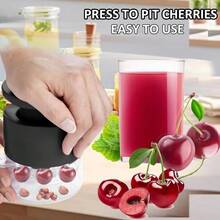 1PC Cherry Pitter - 7-Hole Press-Type Cherry Pitter Tool, Able To Remove 7 Cherry Pits At Once, Ergonomic Handle Design For Quick Pit Removal. Suitable For Making Cherry Jam, Desserts And Juices. Fruit Pitter, RV Camping Tool, Kitchen Supplies, Kitchen Tools, Fun Gift, Personalized Gift - Multicolor - View 13