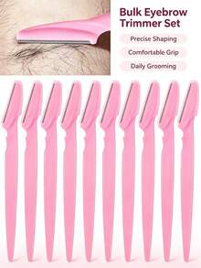 30/12/6pcs Set, Eyebrow Trimmer/Razor, Body Hair Removal Trimmer And Facial Set, With Precision Guard Long Handle Blade, Women's Beauty Tool, Suitable For Daily Use Or Travel, Makeup Tool - Multicolor - View 1