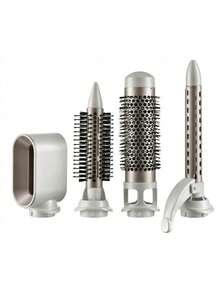 Adler 5-In-1 Hot Air Styler, Curling Dryer Brush Set, Multi Hair Styling Tool - 1200W, 5 Interchangeable Brushes, White Champagne - EU E Type Plug(220-240V) - View 10