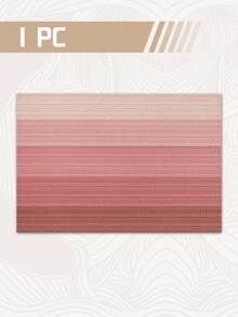4pcs/6pcs Ombre Tablecloth, Modern Living Room & Dining Table Decor Placemats, Washable, Kitchen Table Mats, Heat Resistant Table Decoration, Suitable For Home Party, Camping Outdoor Dining Table Decor, Coffee Table, Spring & Summer Home Decor - Pink - View 9
