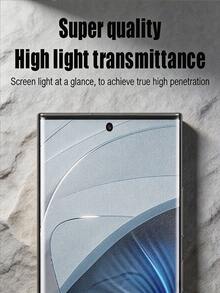 2Pcs 3D Curved HD Tempered Glass Film Full Coverage 9H Hardness Explosion Proof Anti Scratch Phone Screen Protector Compatible With Samsung Galaxy/Honor/ Reno/Compatible With Xiaomi/ Note 15 14 13 Pro+ 4G 5G No Bubble Automatic Adsorption Protective Film - Clear - View 5