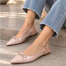 Women Flats - Beige - View 3