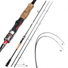 SOUGAYILANG 1.8m 2-Section Fishing Rod, M And ML Specifications, Comfortable EVA Handle, High-Quality Guides, Lightweight And Portable, Suitable For Fishing Various Fish Species - Black - View 11