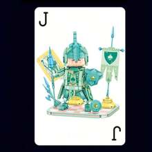 773PCS, Cute Medieval Knight Building Blocks Set, Poker Kingdom Spade J Knight Collectible Figure, DIY Micro Particle Building Blocks Model, Desktop Ornament Gift - 1 Item - View 7