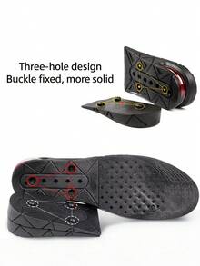 1 Pair Geometric Pattern Commuter TPU Fine Fleece Height-Increasing Full Insole Beach All-Season Halloween - Black - View 6