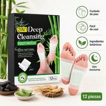 Parches para Pies 2 en 1, 12 Piezas, Foot Patch de Uso Nocturno con Ingredientes Botánicos, Almohadillas Adhesivas para Cuidado de Pies, Rutina de Relajación en Casa, Fácil de Usar, Regalo de Autocuidado - Ver 9