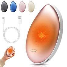 Double-Sided Heating Rechargeable Hand Warmer, Portable Pocket Hand Warmer With 3 Adjustable Heat Levels, Outdoor Heating Device, Winter Essential Accessory, Halloween And Christmas Gift - A - View 1