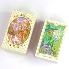 Rainbow Wizard Tower Tarot Pastel Wizards Tarot 78 Cards 10.3x6cm Card Game Future Destiny Fortune Telling - Multicolor - View 8