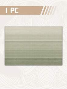 1/4/6pcs Gradient Color Modern Living Room Dining Table Placemats, Non-Slip Square Style Table Mats, Washable, Kitchen Mats, Coffee Table Mats, Heat Resistant Mats, Suitable For Weddings, Gatherings, Dining And Home Decor - Pastel Green - View 10