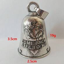 Come Back To Home Motorcycle Guardian Bell Small Size Punk Style Evil Spirit Trap Bell Lightweight Pendant - A - View 3