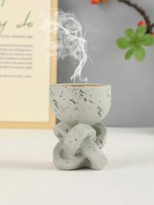 1pc Compact Resin Incense Burner With Minimalist 3D Geometric Design, Suitable For Home Decor, Holiday Decor, Office Decor And Aromatherapy, Also As A Souvenir. Ideal Gift For Best Friend, Women, Winter, Wedding, Birthday, Graduation And Other Occasions. - Multicolor - View 15