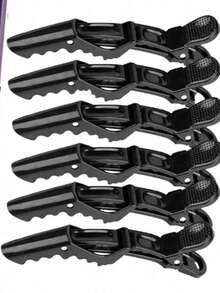 Professional Double-Sided V-Shaped Flat Hair Brush, Nylon Bristles, Heat Resistant, Suitable For All Hair Types, Can Smooth, Polish And Straighten Hair, Suitable For Hair Salons, Salons And Home Styling. Comes With Hair Clips For Convenient Use - Multicolor - View 13