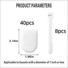 Non-Woven Fabric Faucet Filter, Faucet Filter, Filter + Strap, Universal For Bathroom, Easy Installation, Can Filter Rust, Sediment, Sand And Impurities, Home Water Purifier - Thickened Christmas Gift Creative Non-Woven Fabric Faucet Filter, Christmas Gift For Colleagues - Multicolor - View 11