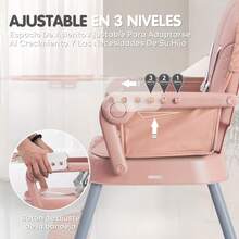 Baby Highchairs & Booster Seats - Pink - View 3