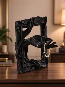 1pc Hand In Frame Resin Sculpture, Jewelry Display, Tabletop Decor, Photo Frame Ornament, For Bedroom Living Room Dresser, Gothic Dark Style, 3D Printed Art Statue, Unique Gift For Home Decor Lovers - Multiple Styles - View 7