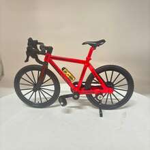 1PC Realistic Mini Alloy Bicycle, Carefully Restored Racing Road Bike Model, Realistic Road Bike Model, Alloy Body, Smooth Rolling Wheels, Creative Collectible Gift, Desktop Ornament, Unique Birthday Gift For Classmates, Friends And Boyfriend - Multicolor - View 14