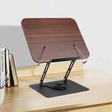 Book Stand With Adjustable Height And Angle, 360-Degree Rotating Base, Foldable And Portable, Lightweight Design Suitable For Offices, Kitchens, School Textbooks, Cookbooks, Magazines, Tablets, Etc. - Multicolor - View 1