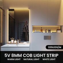 Acosh Neon 5V COB LED Strip USB-Powered Light, Motion Touch Sensor With Wood Touch Dimmer Switch - 1m To 3m Lengths, Cabinet Wardrobe Lamp Backlight For Kitchen - White - View 11