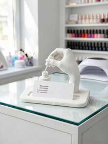1PC Nail Artist Business Card Holder & Display Stand, Nail Salon Organizer With Nail-Themed Design, Desktop Card Display For Nail Technicians Beauty Studios, Nail Art Decor, Professional Card Holder, Perfect Gift For Nail Techs - Multiple Styles - View 4