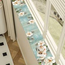 1pc Floral Window Sill Draining Mat, Faucet Mat, Kitchen Sink Draining Mat, Sink | Countertop | Absorbent | Draining Mat, Dirt-Resistant And Easy To Clean, Trimmable, Quick-Drying, Suitable For Kitchen Sink, Vegetable Washing Sink Countertop, Cup Draining, Washbasin, Bar Countertop, Perfect For New Home Housewarming Gift, New Home Kitchen Essential, Moving Gift, Practical Home Gift, Christmas Gift - Multicolor - View 8