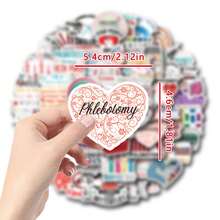 60 PCS Phlebotomy Stickers, A Set Of Vibrant And Colorful Beautiful Stickers, Suitable For All Kinds Of Holidays, Party, Laptops, Tablet, Skateboards, Journals, Scrapbooks, Water Bottles Stickers - one-size - View 2