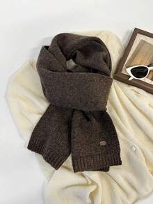 FADZOYLE 1pc Solid Color Long Knit Scarf Shawl Wraps Comfortable All Season Winter Fall Warm Soft,Daily Elegant Evening Travel Office Wedding Gift Accessories - Multicolor - View 16
