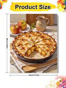 Adult & Beginner Digital Oil Painting Kit, Apple Pie, Easy Acrylic Painting Supplies (Includes Brushes & Paints), Suitable For Home Decor, Ideal Gift For Holiday. - Sets - View 9