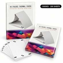 A4 Thermal Paper 210x297mm, Continuous Fanfold Refill Paper Compatible With M08F A40 Printers, Christmas Business Travel, Halloween Event Planning, Mobile Office Documents, Contract Invoices, Compatible Refill Paper Only - View 11