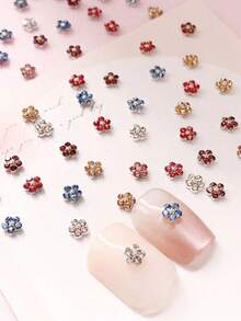 18/38pcs Spring/Summer Nail Art Accessories, Mini Alloy Metal Flower ...