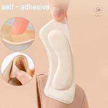 QKC 6 miếng đệm gót giày dày chống mài mòn, miếng chèn xốp mềm mại thoải mái, chống trượt, chống ma sát, phù hợp đeo cả ngày, tăng độ thoải mái cho giày - màu đen - Xem 4