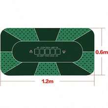 2 Sizes Available 1.2m/1.8m/Blue Or Green Crystal Velvet Luxury Game Table Mat - Suitable For Card Games - Texas Hold'em/Party Game Toy Gift - Rectangular Table Mat Entertainment Card Mat - Christmas - Holiday Essential - Card Games - Party Games - Playing Cards - Casino Themed Party Decorations - Dice - Bingo Dabbers - Slot Machine - Christmas Games - Multicolor - View 11