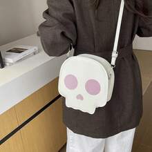 1PC New Funny Skeleton Crossbody Bag, Unique Niche Design Fashion Contrast Color Shoulder Bag, Women's Purse, Outfit Accessory - Multicolor - View 3