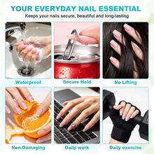 LIMEGIRL Super Strong Nail Glue 3g/Bottle, Fast Drying Nail Adhesive, Waterproof And Long-Lasting, Suitable For Fake Nails, Nail Tips, Acrylic Nails - 3g - View 5