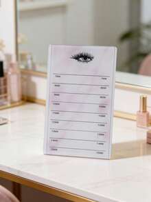 JIEMOREWOO Acrylic False Eyelash Storage Box 5/10 Layers | Marble Pattern Eyelash Storage & Display Box | False Eyelash Extension Tray & Glue Mixing Palette Holder - Multicolor - View 14