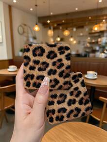 1pc Leopard Print Pocket Mirror, Portable Folding Double-Sided Makeup Mirror, Flip Cover Design Compact Mirror, Shatterproof Small Hand Mirror, Suitable For Student Dorm, Travel, Daily Makeup, Cute Mini Handheld Mirror - Multicolor - View 5