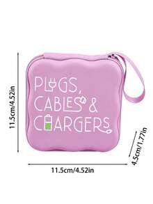Portable Square Storage Bag, Suitable For Ccd Camera Chargers, Headphones, Data Cables, Etc,Storage Bag,Digital Storage Bag, - Multicolor - View 11