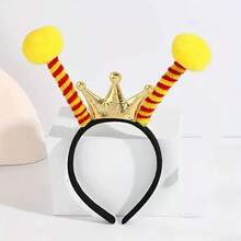 1pc/Set Women's Bee Antenna Headband With Crown, Funny Costume Headpiece For Halloween Party Performance, Holiday Party Performance Costume Accessory - Multicolor - View 8