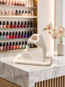 1PC Nail Artist Business Card Holder & Display Stand, Nail Salon Organizer With Nail-Themed Design, Desktop Card Display For Nail Technicians Beauty Studios, Nail Art Decor, Professional Card Holder, Perfect Gift For Nail Techs - Multiple Styles - View 1