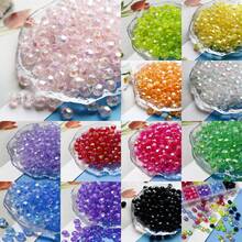 50pcs Fashionable Bright Resin Octagonal Ball Beads DIY Jewelry Necklace Bracelet Craft Making Accessories Loose Beads - Resin Beads - View 1