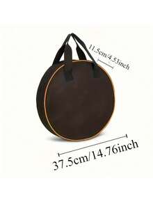 Round Car Cable Storage Bag, Thickened Wear-Resistant Oxford Cloth Material, Large Capacity Space, Can Store Jumper Cables, Extension Cords, Tool Accessories. Dual Handle Design For Easy Carrying, Zipper Closure, Protects Cables, Car, Garage Organization And Storage, Outdoor Auto Repair Tool Storage Bag. - Multicolor - View 4