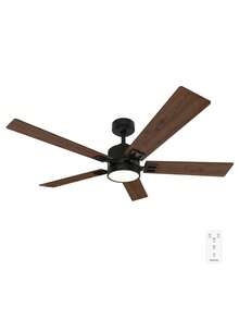 Ventilatore da Soffitto Cecotec Aero 552 con Luce, 5 Pale, 6 Velocità, Funzione Estate/Inverno, Telecomando, Motore -DC- 30W Silenzioso - Multicolore - Visualizzare 1