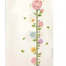 1PC Cute Flower Height Measurement Sticker, Floral Plant Daisy Tulip Cosmos, Removable Kids Growth Ruler Decal For Kids Room Nursery Bedroom Playroom - Multicolor - View 7