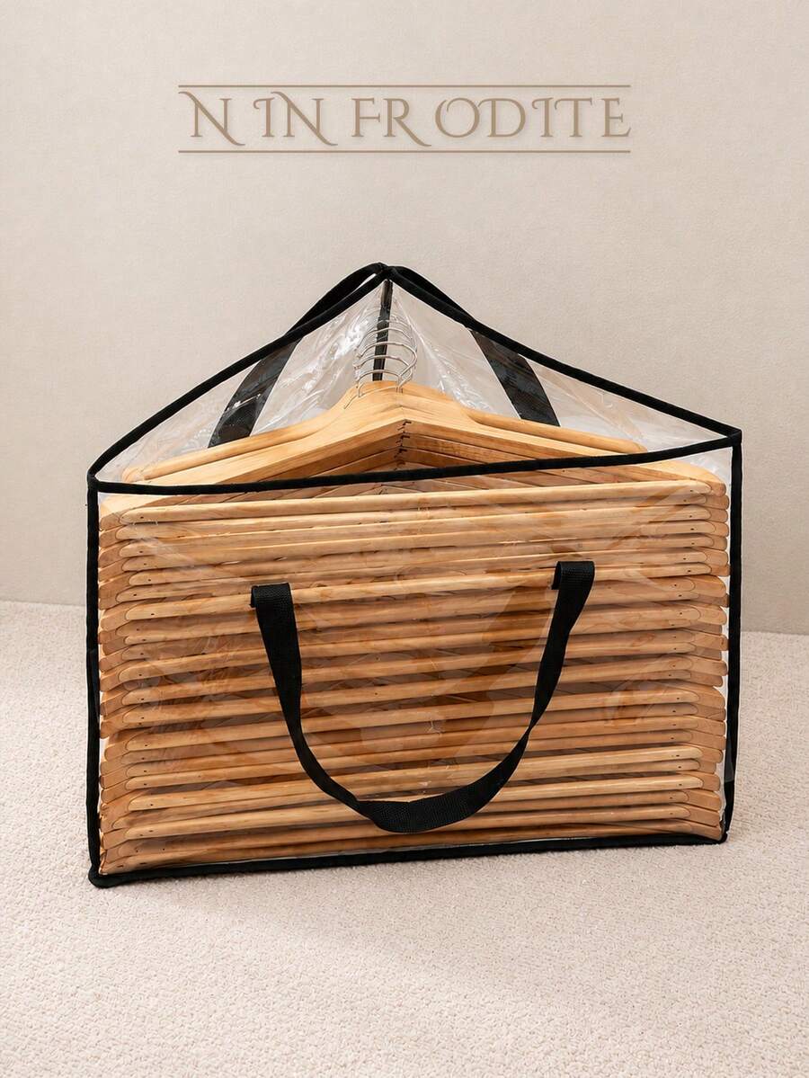 NINFRODITE 1pc Fabric Hanging Storage Bag, Underwear & Sock Organizer, Wardrobe Hanger Rack, Space Saving With Handle, Suitable For Closet, Laundry Room, Wardrobe Drying Rack - View 1