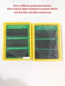 1盒15排280/290/300片5D蓬鬆DIY簇裝假睫毛，新款大容量3D貂毛感睫毛，蓬鬆DIY簇裝假睫毛，D捲度假睫毛，多密度60D+80D+100D，D捲度濃密單根睫毛，輕盈可重複使用假睫毛，混長自然簇裝假睫毛，適合日常、派對及其他場合，聖誕節、萬聖節與節日派對服裝道具 - 多色 - 查看 8