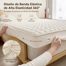 Mattress Pads - White | Plain - View 6
