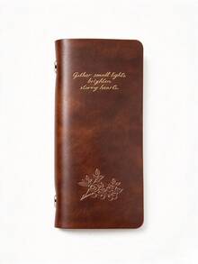 Mini M2.5 Loose-Leaf Notebook With Strap – Blank Pages, Vintage Style, Stylish Oil-Wax Leather, Refillable/Detachable Design - Multicolor - View 9