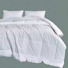 1pc Washable White Down Comforter - Ultra Soft Hotel Quality Duvet Insert, Filled With Silky Hollow Fiber, Suitable For Home, Hotel And Vacation Rental, Available In Twin, Full, Queen, King Sizes - White - View 6
