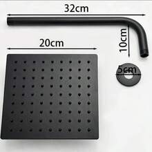 Shower System - Black Single-nozzle Spray - View 5